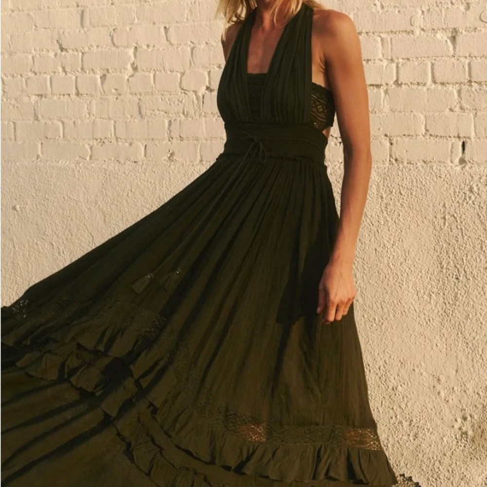 Free People Santa Maria Maxi Dress SIZE XS, Duffle Bag Color